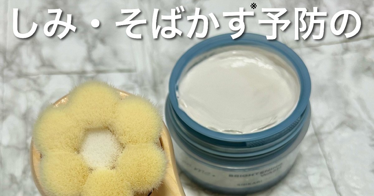TE MANA Noni Brightening 洗顔、日焼け止めセット新品 SHIKARI(シカリ) / SHIKARI BRIGHTNING WASH（ブラシセット）の