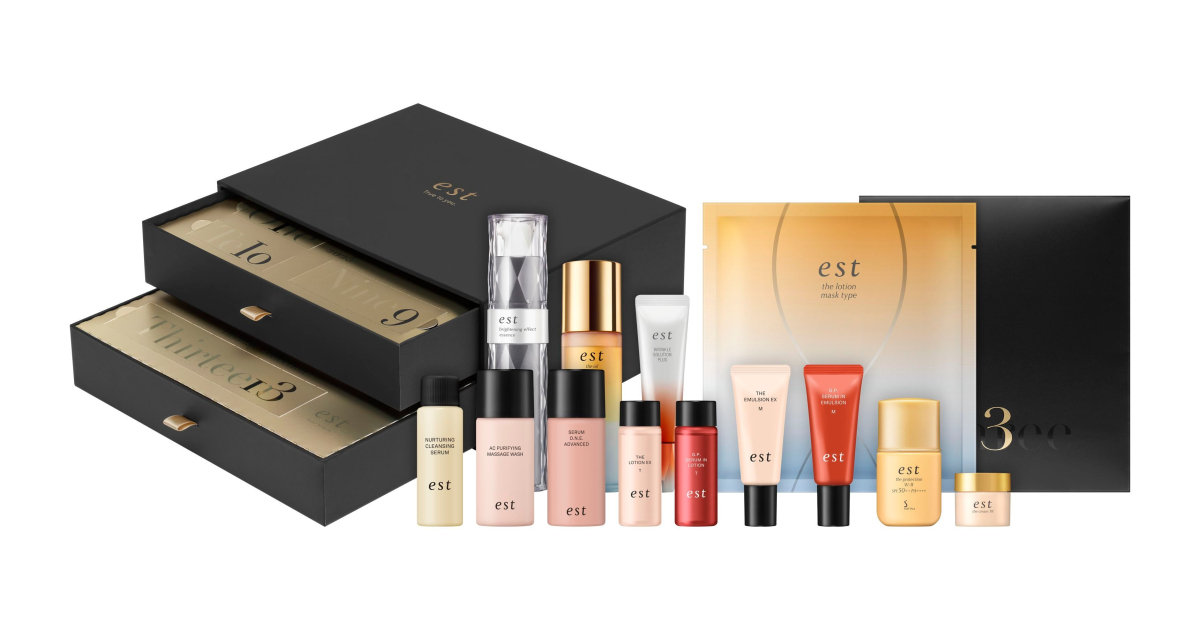 est（エスト）からは人気スキンケアアイテム13点を含むホリデーコフレ