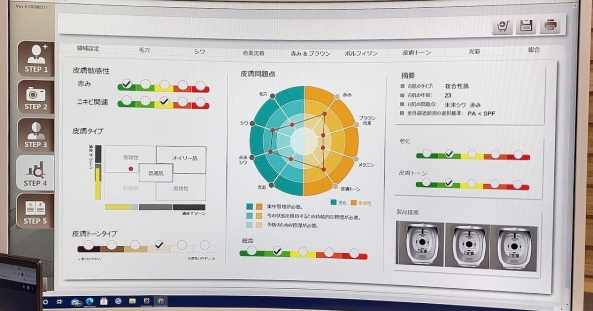 スキンチェック】【美肌診断】いろいろ美容について気にかけてきたけど