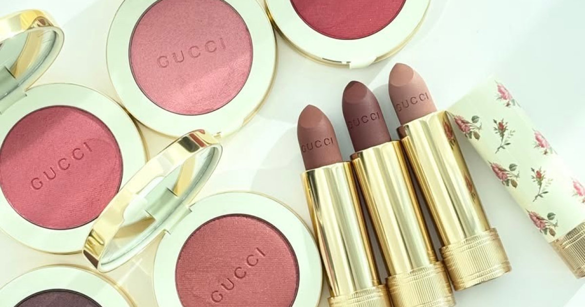 グッチ ビューティ】新作チーク＆新色リップを全色スウォッチ！ 温かみ