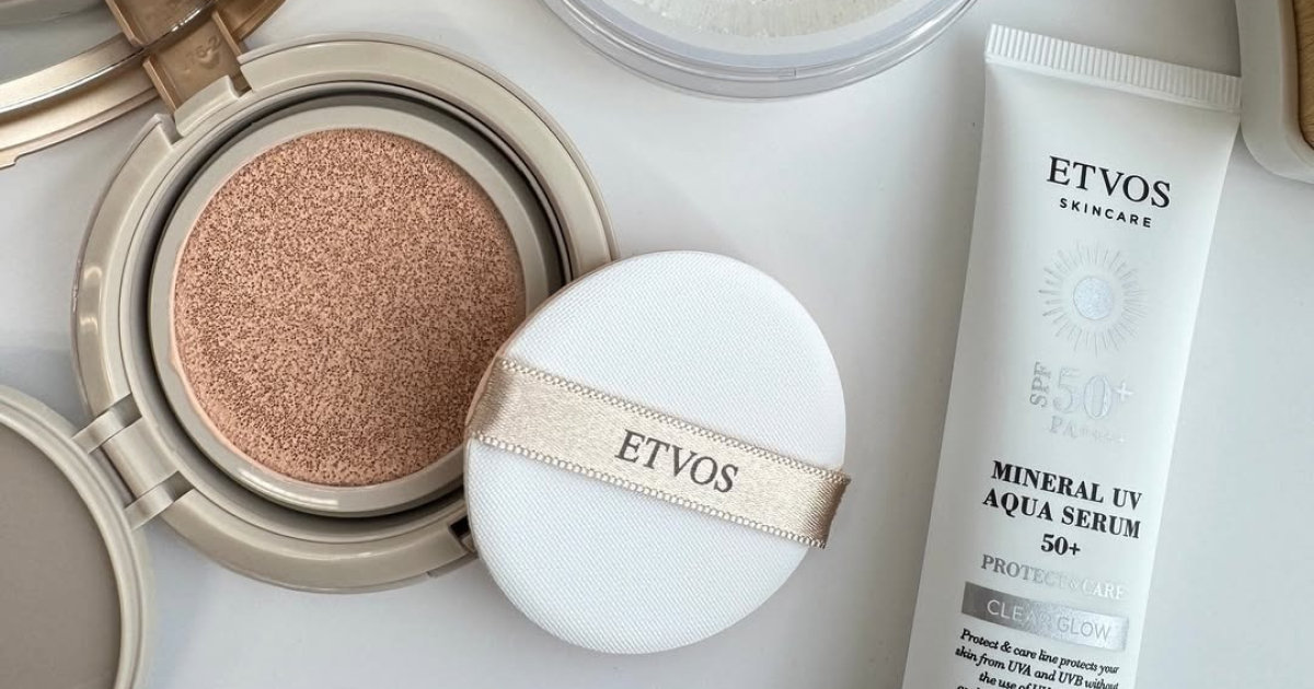 ETVOS 化粧下地、フェイスパウダー、クッションファンデ、日焼け止め