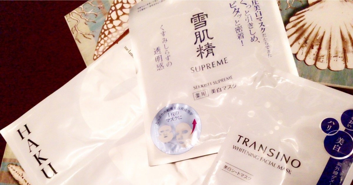 紫外線を浴びたら即シートマスク ドラッグストアで買える 美白マスク ３種を徹底比較 マキアオンライン Maquia Online