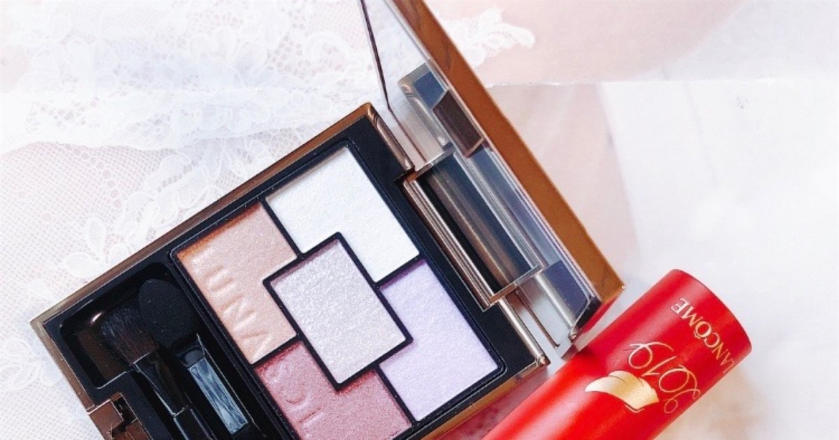 透明感の塊パレット！！ルナソル ジェミネイトアイズN アメジストで