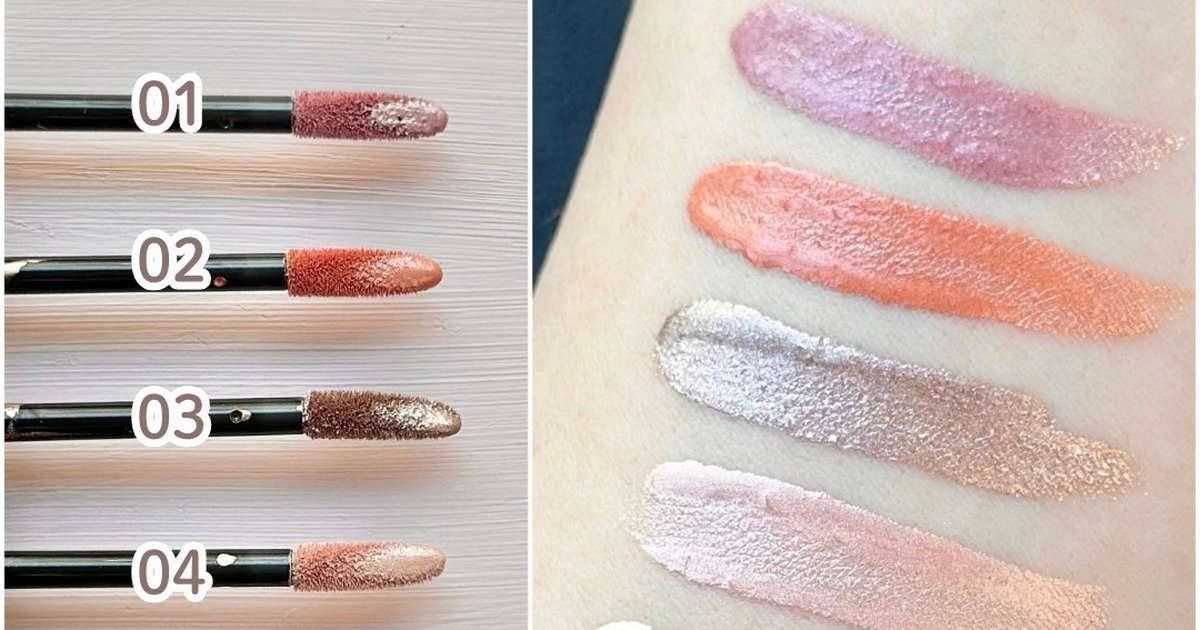 エレガンスの新リキッドアイシャドウを全色スウォッチ！ ツヤめきが