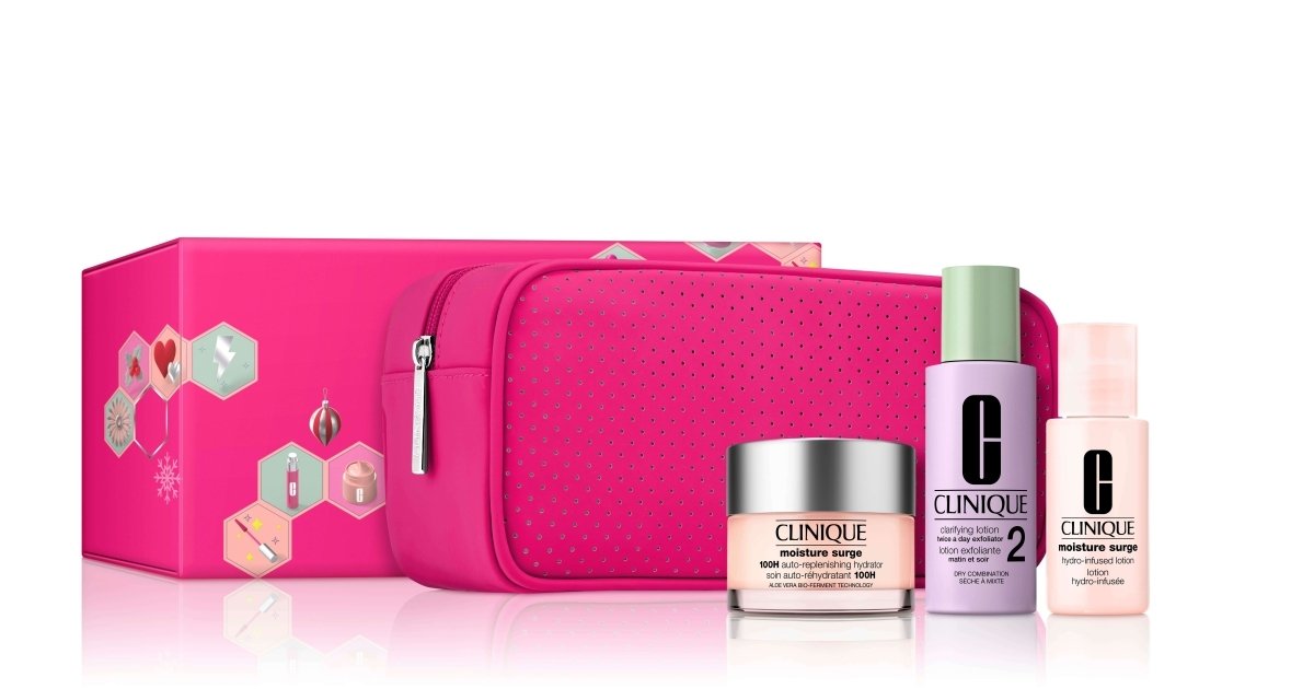 ポーチもかわいい！ クリニークから現品入りスキンケアコフレやチーク