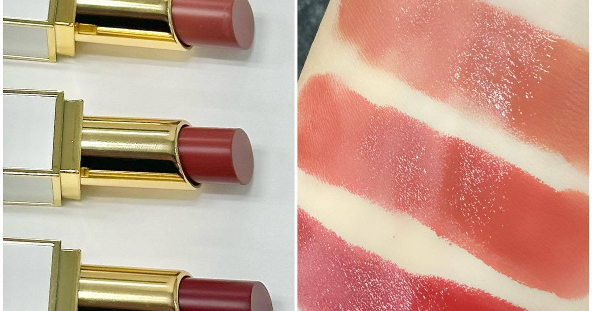 トム フォード】人気リップの新色をスウォッチ！ ひと塗りで唇に