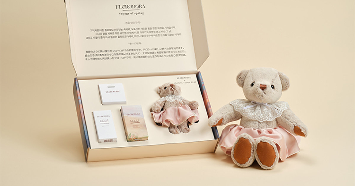 韓国ブランド「フローロドラ」×「ジョアン・テディベア」のホリデー