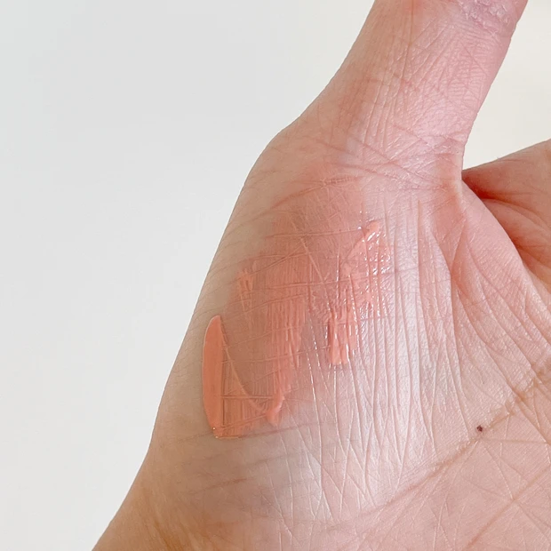 水彩チーク 01 マイスイートピンク スウォッチ 