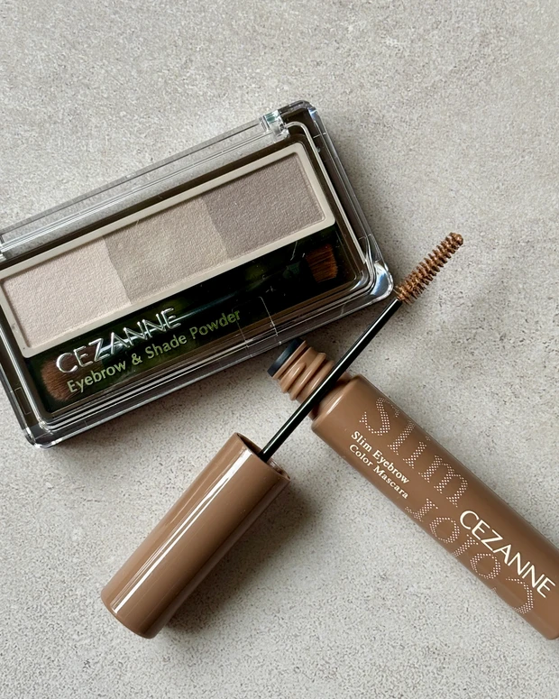 セザンヌ 3色アイブロウ、眉マスカラ 新色