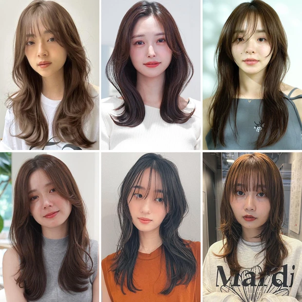 小顔見せ 抜け感レイヤーロング