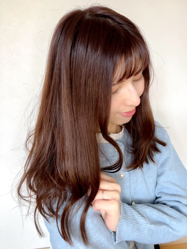 NEWヘアー♡春らしくブラウンピンクに♪_3