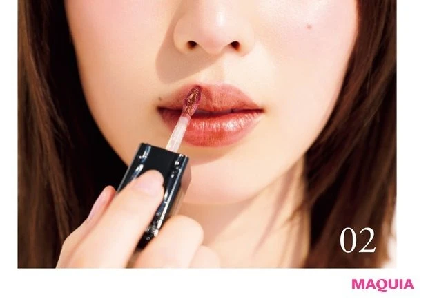 ティント ルージュ 500 ¥3300/アナ スイ コスメティックス 塗り方