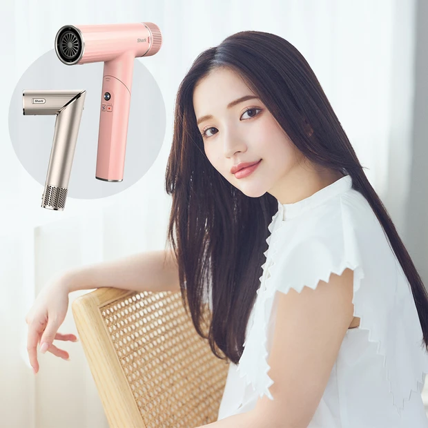 待望の日本上陸！Shark Beauty話題のドライヤーで素早く乾かしツ…