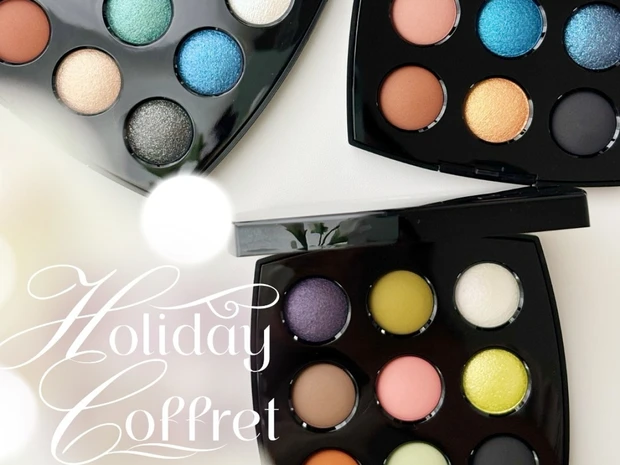 シャネルのアイシャドウコレクションをスウォッチ！ 9色入りのビッグサイズで登場【クリスマスコフレ2025】