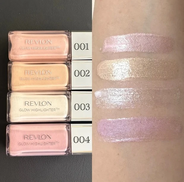 グロウ ハイライター全色のスウォッチ