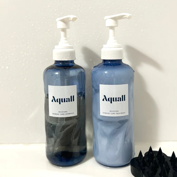 【Aquall】潤い、まとまり、香り、コスパ良し！！ヘアアイロンで仕上げたかのような滑らかな洗い上がりのシャンプー&トリートメント