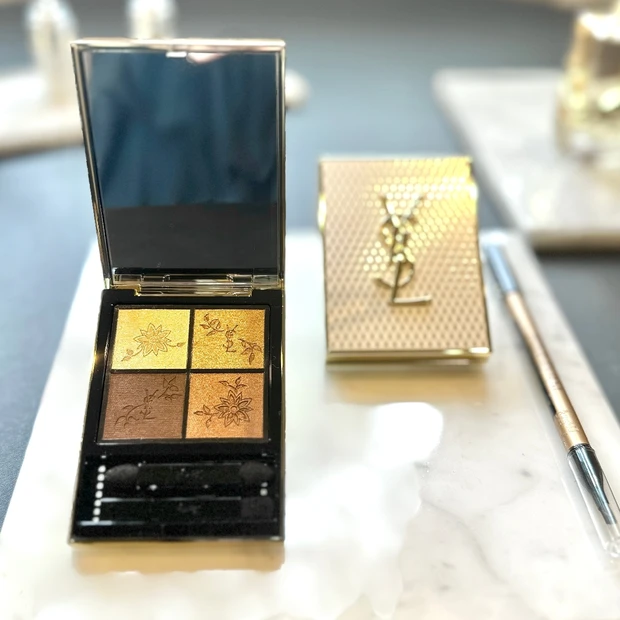 【ホリデー速報】2024年11月1日発売 YSL 大人気クチュール ミニ クラッチからゴールドレースパケの #024 GOLDEN LACEが限定登場♡︎【YVES SAINT LAURENT】