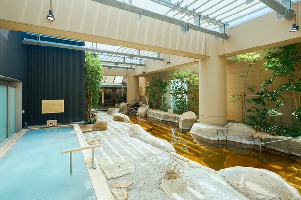 後楽園　Spa LaQua　スパ ラクーア　露天風呂　天然温泉　炭酸泉