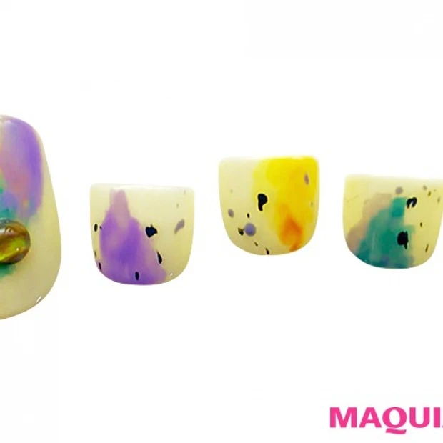 水彩画！水墨画！ アートなペイント柄ネイル