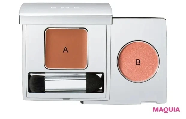 透けベージュアイシャドウの塗り方_RMK ザ ベージュライブラリー アイシャドウデュオ 03 ¥4000/RMK Division