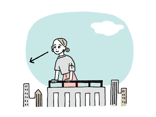 高いところに登ってみる