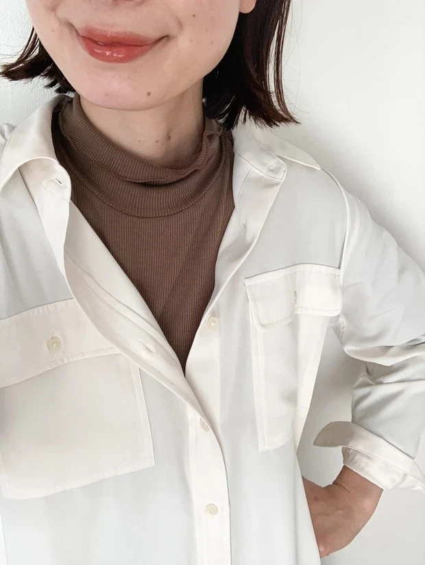 おすすめユニクロ UVカット【シャツ】 UVカットシャツ(長袖)コーディネート