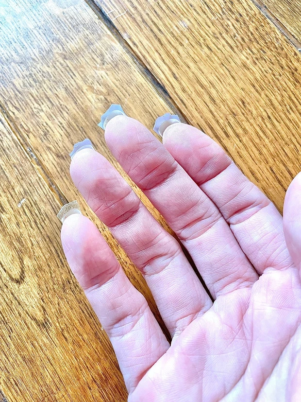 【セリアのネイルシールが使える！ジェルネイルのようなネイルシール】_6_2