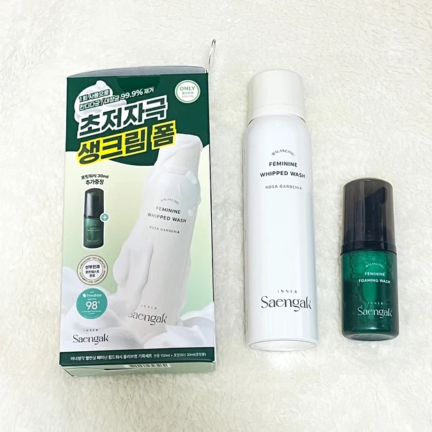 韓国で人気のフェムケア Inner Saengak フェミニンホイップウォッシュ