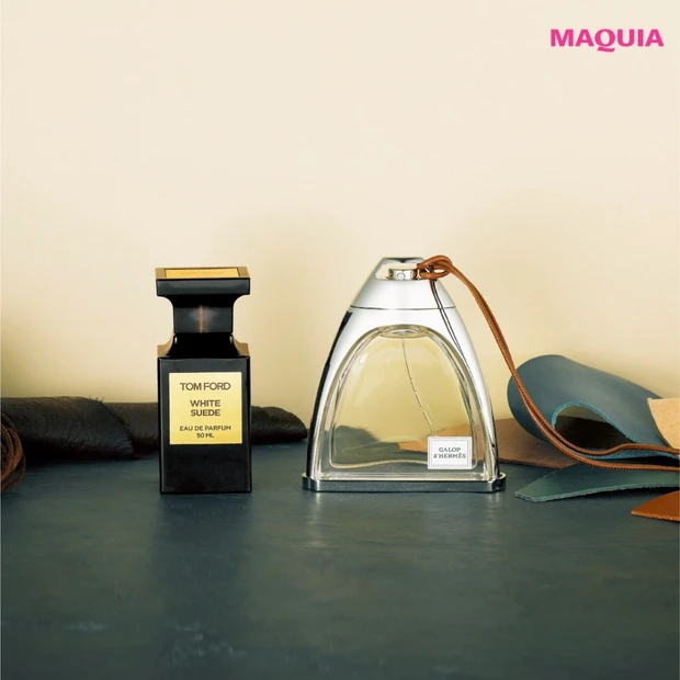 ワイルドなレザーの香りとフェミニンさのギャップで色気をまとう、おしゃれ感…