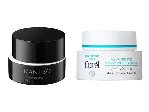 キュレル 潤浸保湿フェイスクリームカネボウクリームインデイ