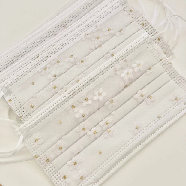 【おしゃれ女子に朗報!】着ける度に褒められて呼吸も楽!メッシュ素材の新感覚不織布マスク_2