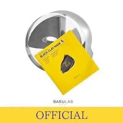 肌悩み別おすすめ韓国シートマスク_バルラボ ブラッククレイマスク 1枚 ¥748