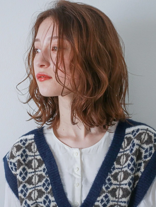 くしゅふわ無造作ロブレイヤー サイド