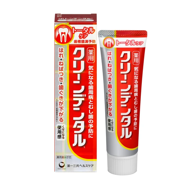 クリーンデンタルL トータルケア 100g ￥1408（編集部調べ）／第一三共ヘルスケア