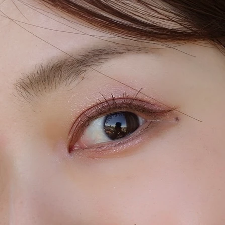 春の店舗限定色　LUNASOL（ルナソル）　アイカラーレーション N EX15 Spring Concertoを使ってメイクした写真