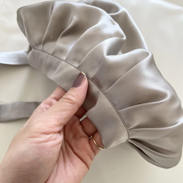 シルクナイトキャップ　素材感