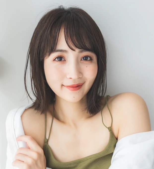 6トーン程度の暗髪