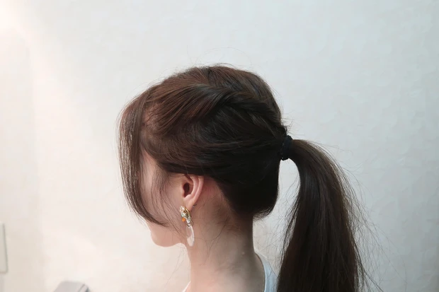 【石井美保さんヘアー】憧れの石井美保さんになりきり!ポニーテールアレンジ_6_2