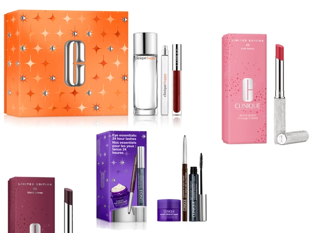 クリニークのホリデー第2弾は話題のリップが限定デザインに！ 全7種のメイクコフレ【クリスマスコフレ2025】