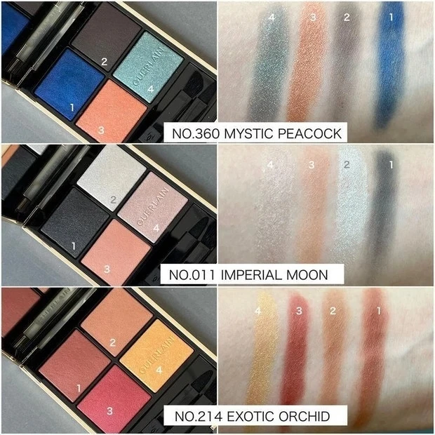 【秋新色コスメ2022】ゲラン オンブル ジェのスウォッチ2