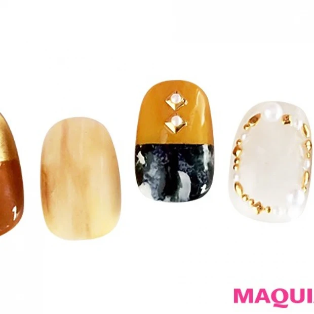 大人シックな指先に！「キャメル＆マスタード」が秋っぽくて断然おしゃれ☆