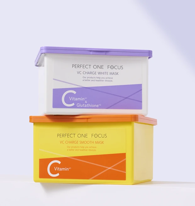 パーフェクトワンフォーカス 「VCチャージ スムースマスク」「VCチャージ ホワイトマスク」