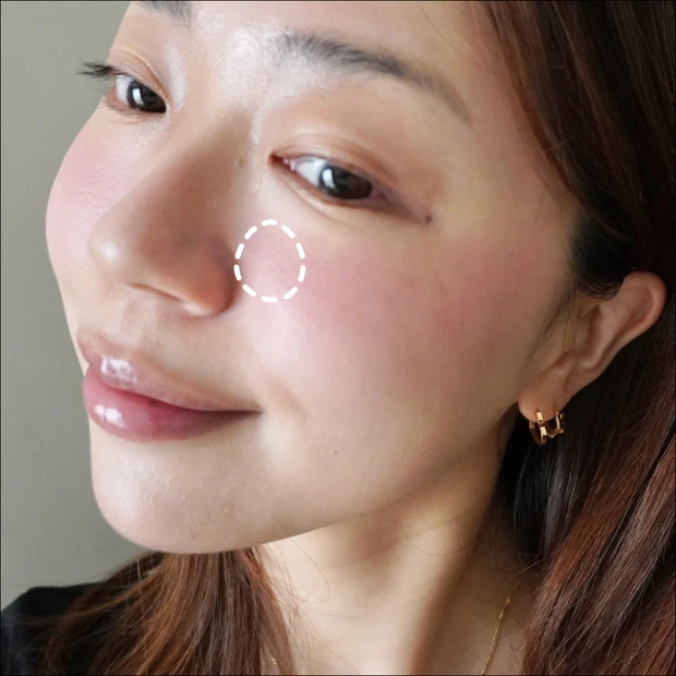 MAQUIA11月号掲載 鈴木えみさんのAIベースメイクのチークののせ方