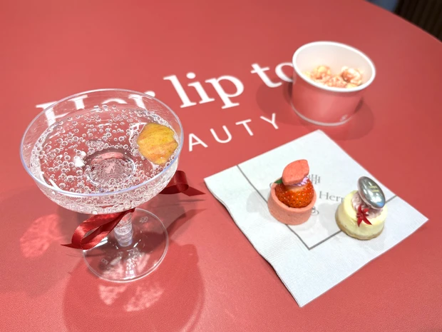 House of Hermeで開催されたHer lip to BEAUTY新作美容液リップ「LIP TO LOVE SERUM」ローンチイベントの様子