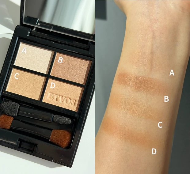 イエベ春 おすすめ アイシャドウ スウォッチ ETVOS エトヴォス