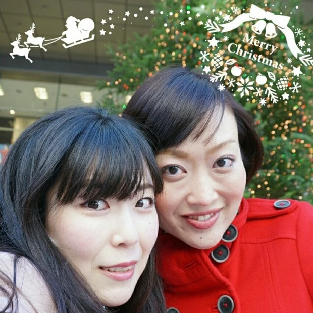 メリークリスマス❤お揃いメイクで、クリスマス女子会デート☆