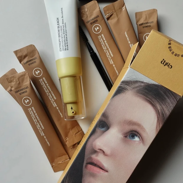 ENTROPY（エントロピー）ブリーチブロウ6回分 1分で簡単にセルフ眉脱色ができるキットをQoo10で購入