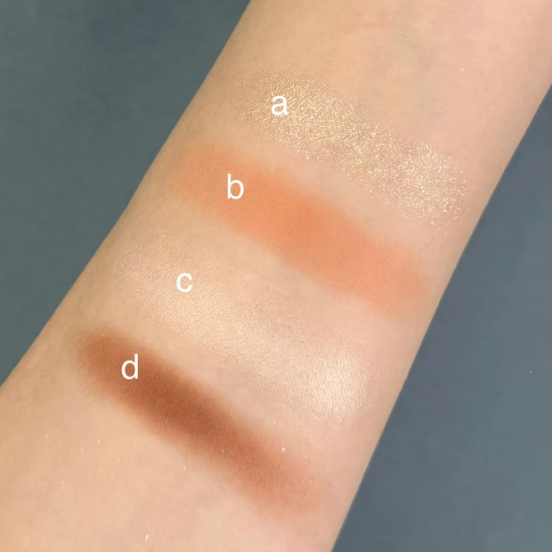 イエベにおすすめのアイシャドウ コスメデコルテ スキンシャドウ デザイニング パレット 06 スウォッチ