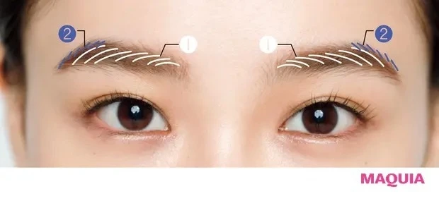 【paku☆chanさんのメイク】「濃い眉」さんにおすすめの、印象チェンジ眉メイク_オシャレ眉_描き方