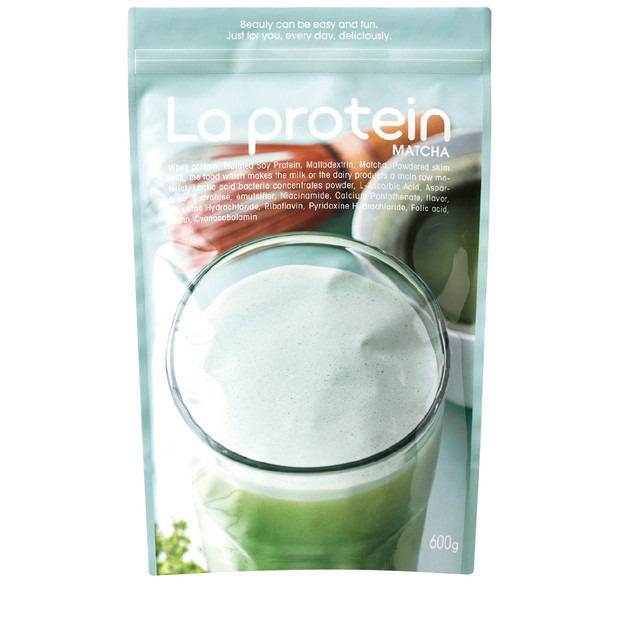 40代以上におすすめのホエイ+ソイプロテイン La protein 大袋 抹茶味